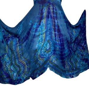 Vibrant Blue Asymmetrical Dress